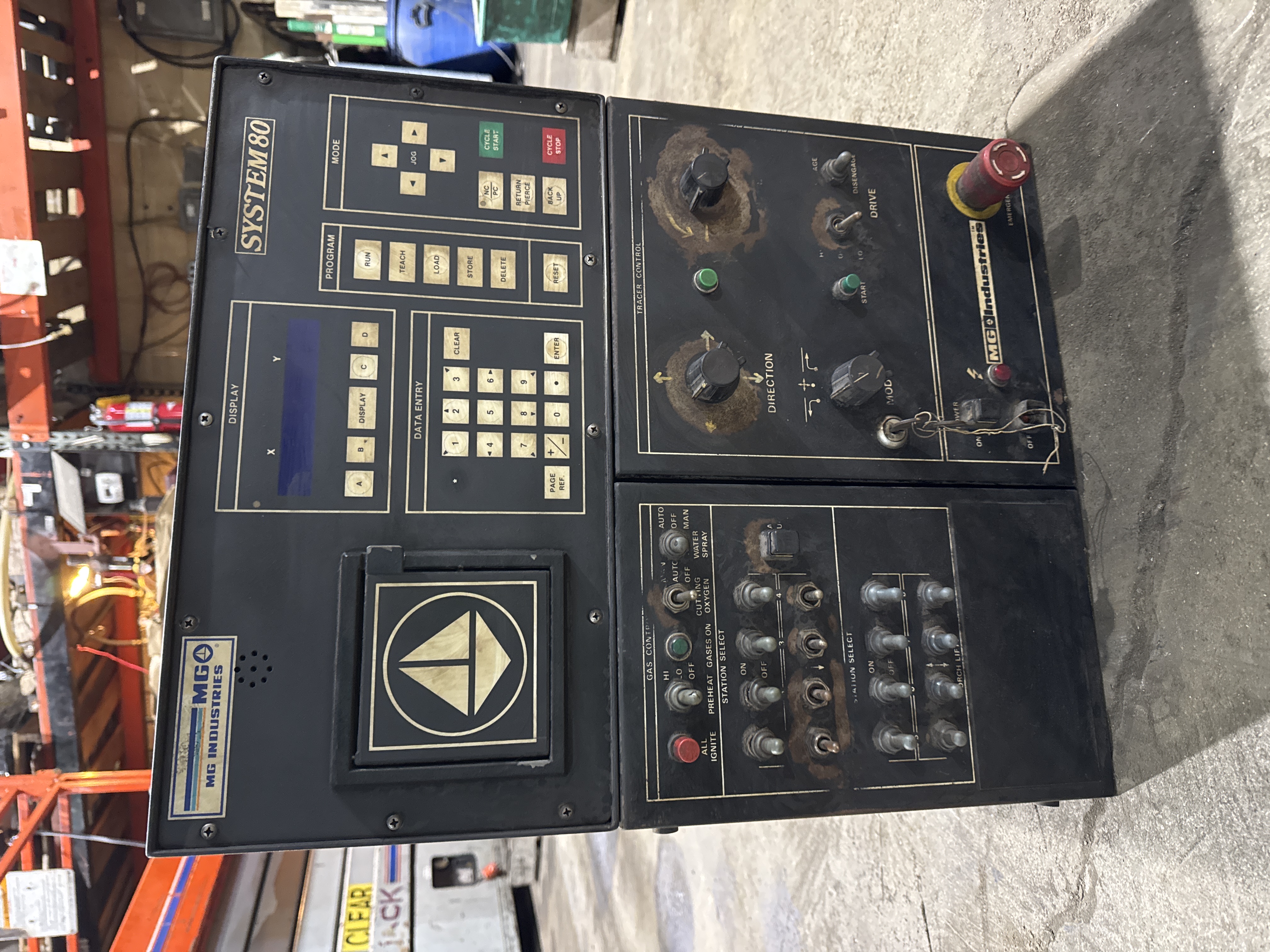 MG Industries System 80 CNC Control Panel CMC MN3E-11317-4 As-Is