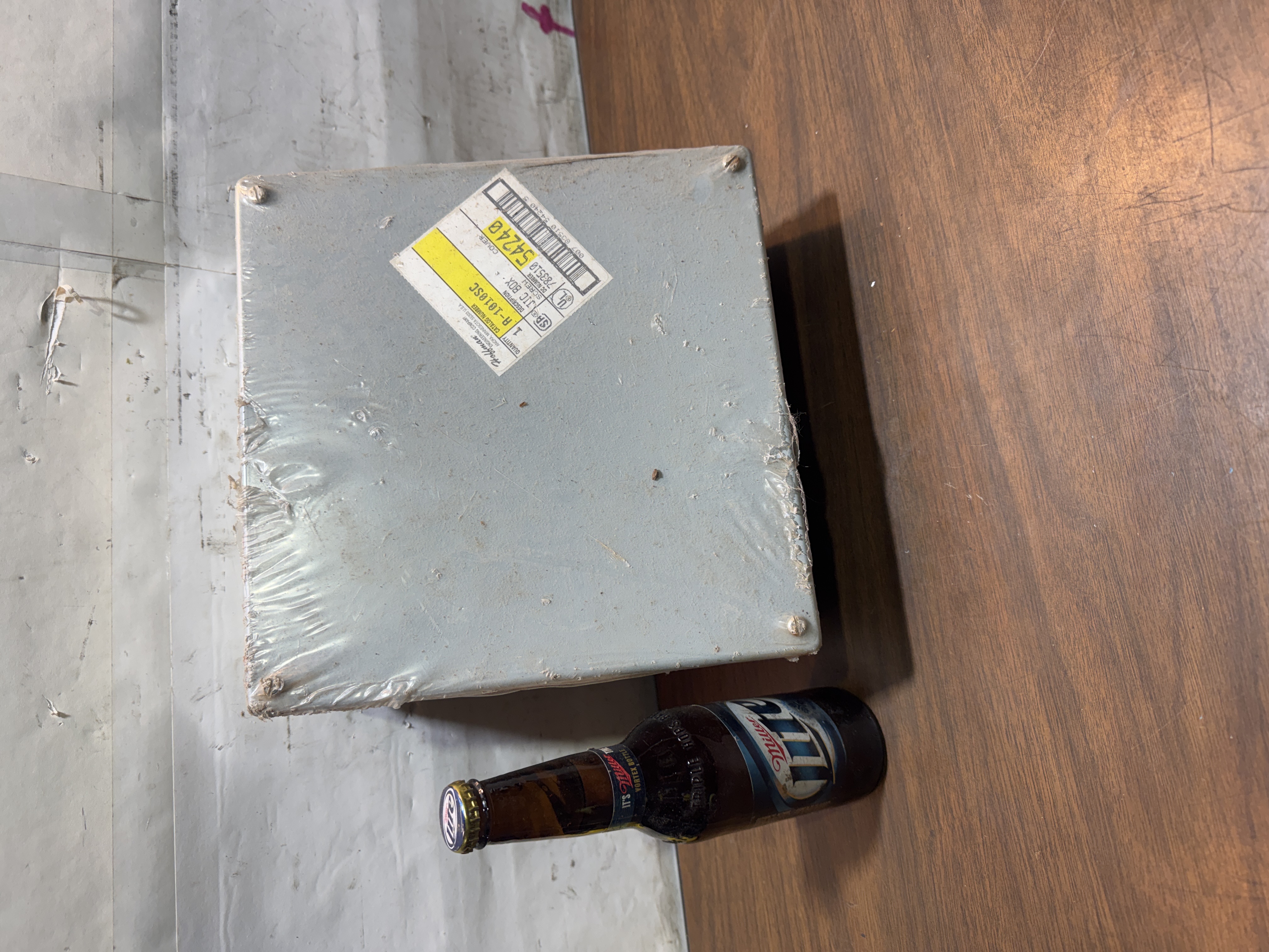 NEW!Hoffman A-1010SC JIC Box Screw Cover Gray