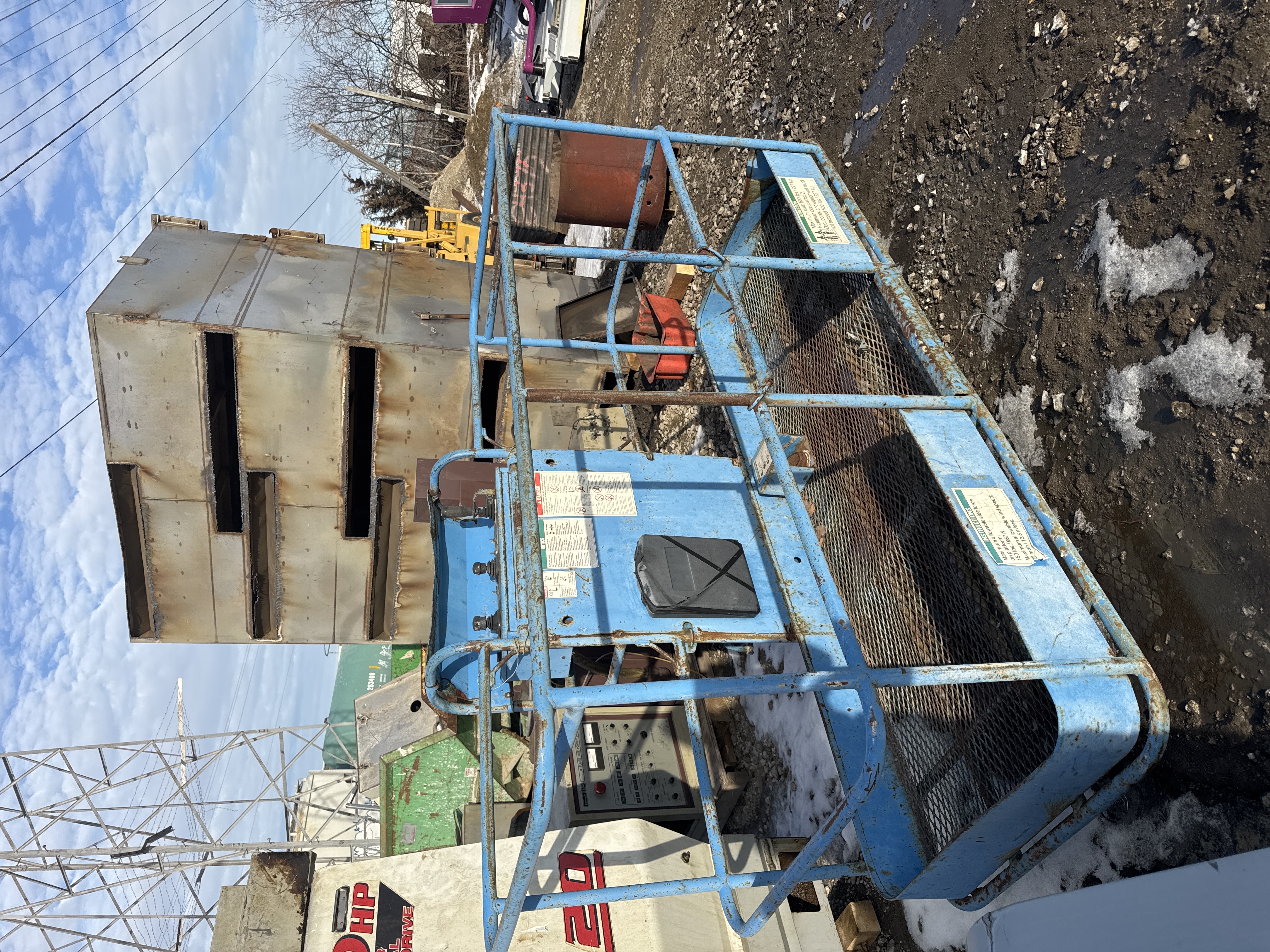 Genie S80 Boom Lift Work Platform Basket,Controls,rotator,500 lb Cap