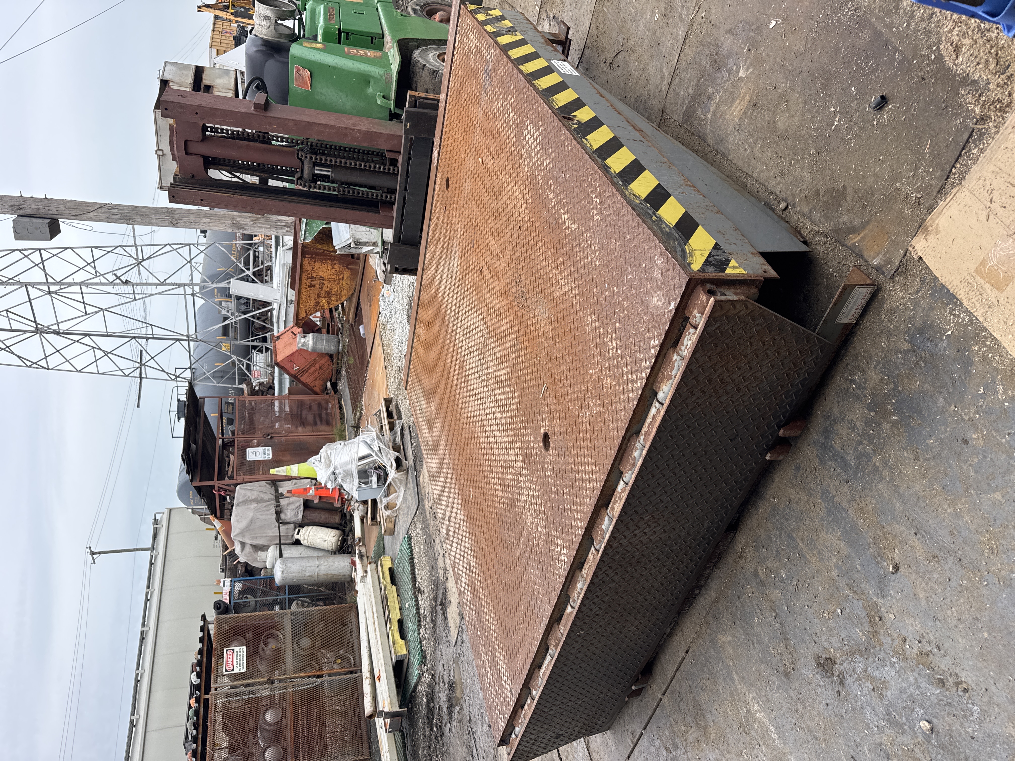 Mechanical Dock Leveler Platform Heavy Duty Loading Dock Plate 7'x7'