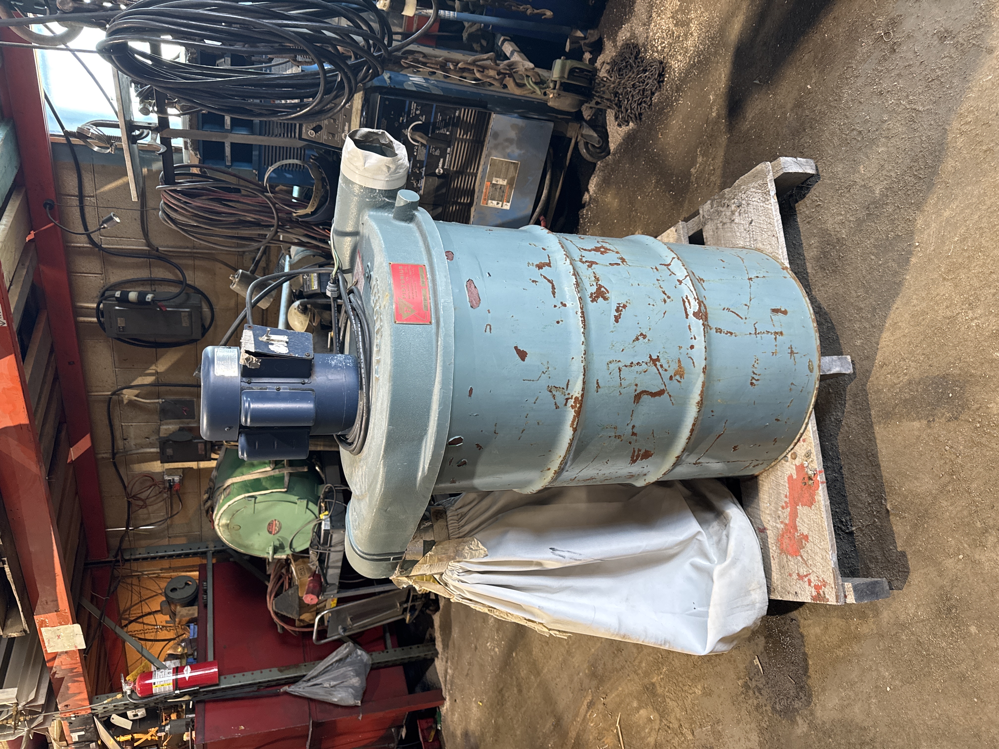 Pistorius P-850-1 Dust Collector 1.5HP 230V+55 gallons barrel