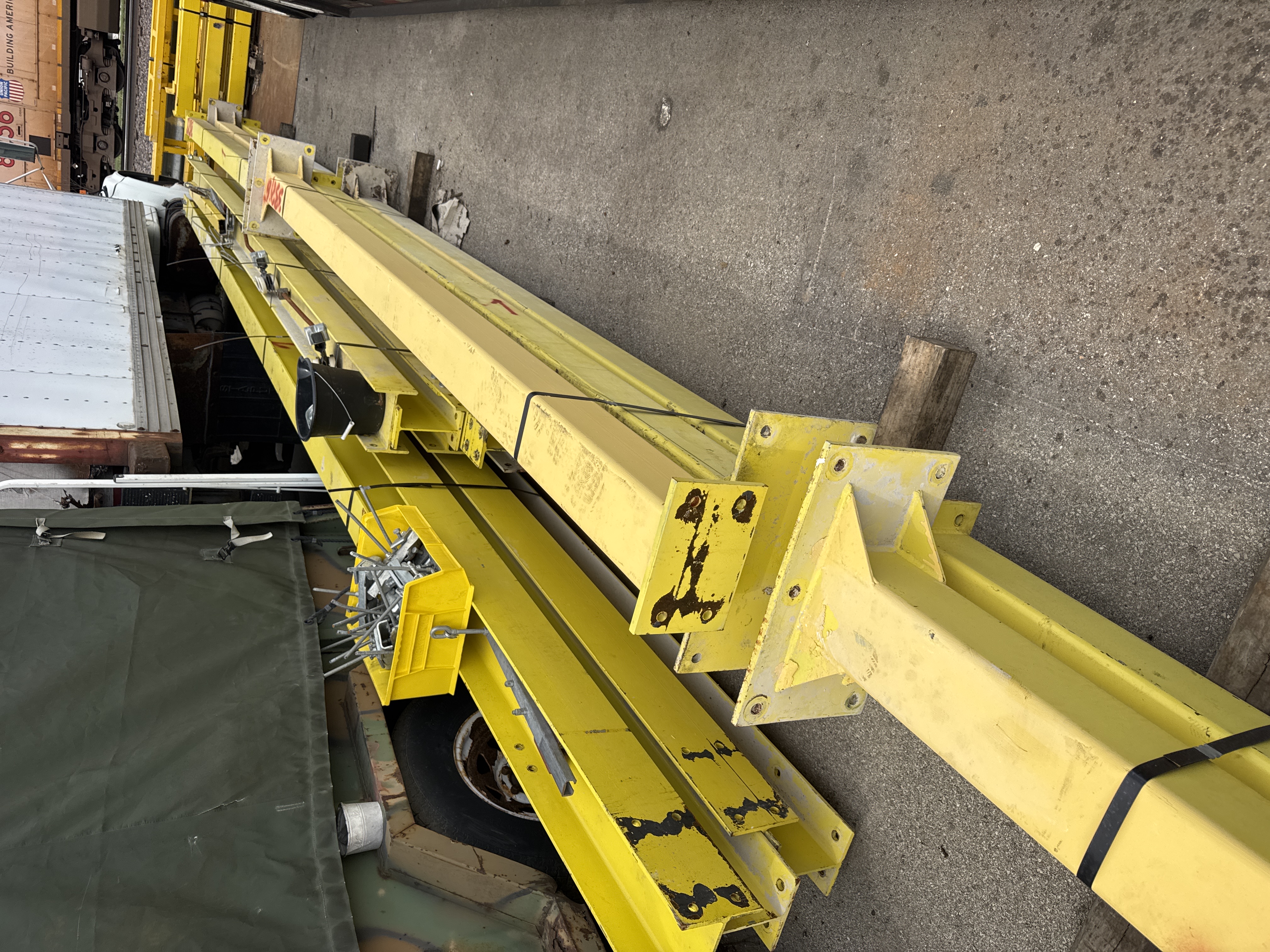 1/2 Ton Bridge Crane Monorail Rail 60'Run 27'Span,Coffing Hoist
