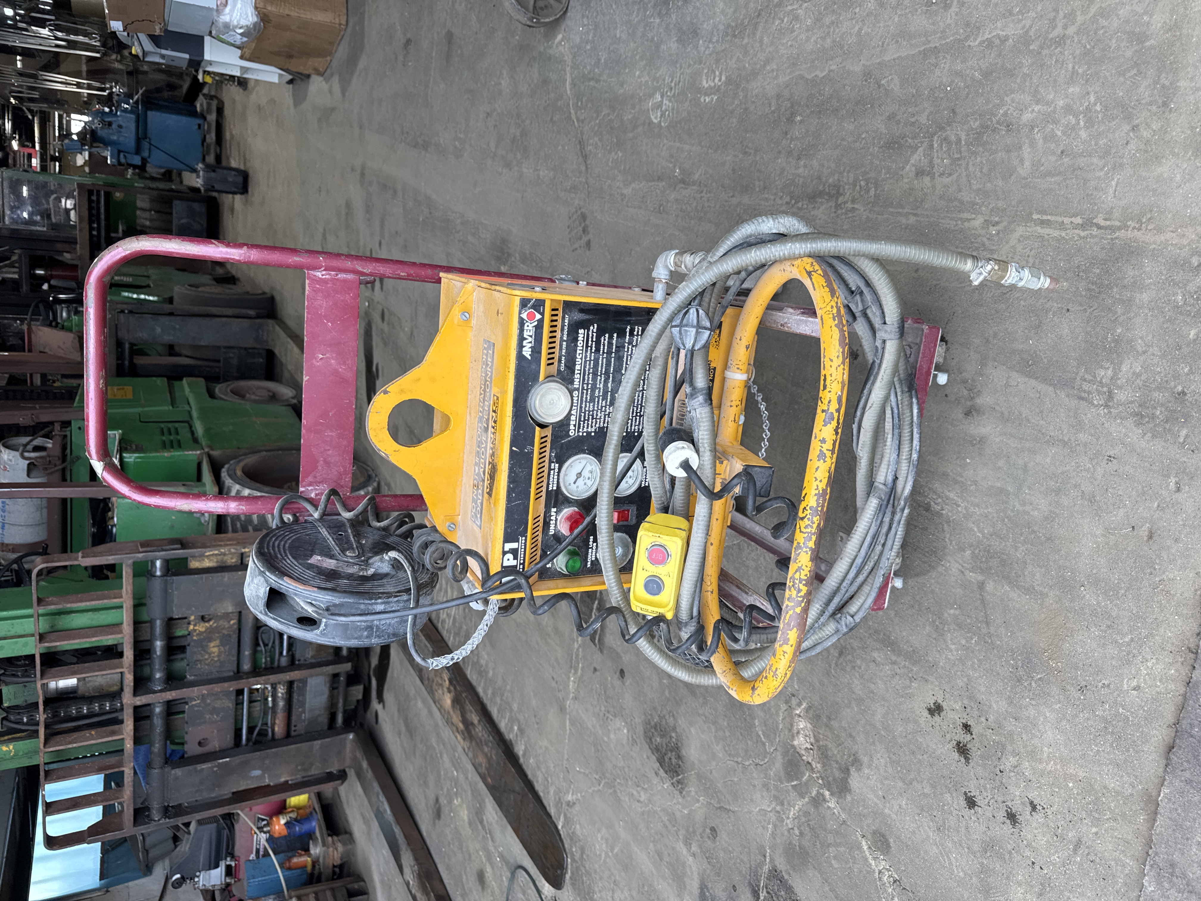 Anver VP1-FVL Vacuum Generator Lifter Cart w/Pendant/Hoses