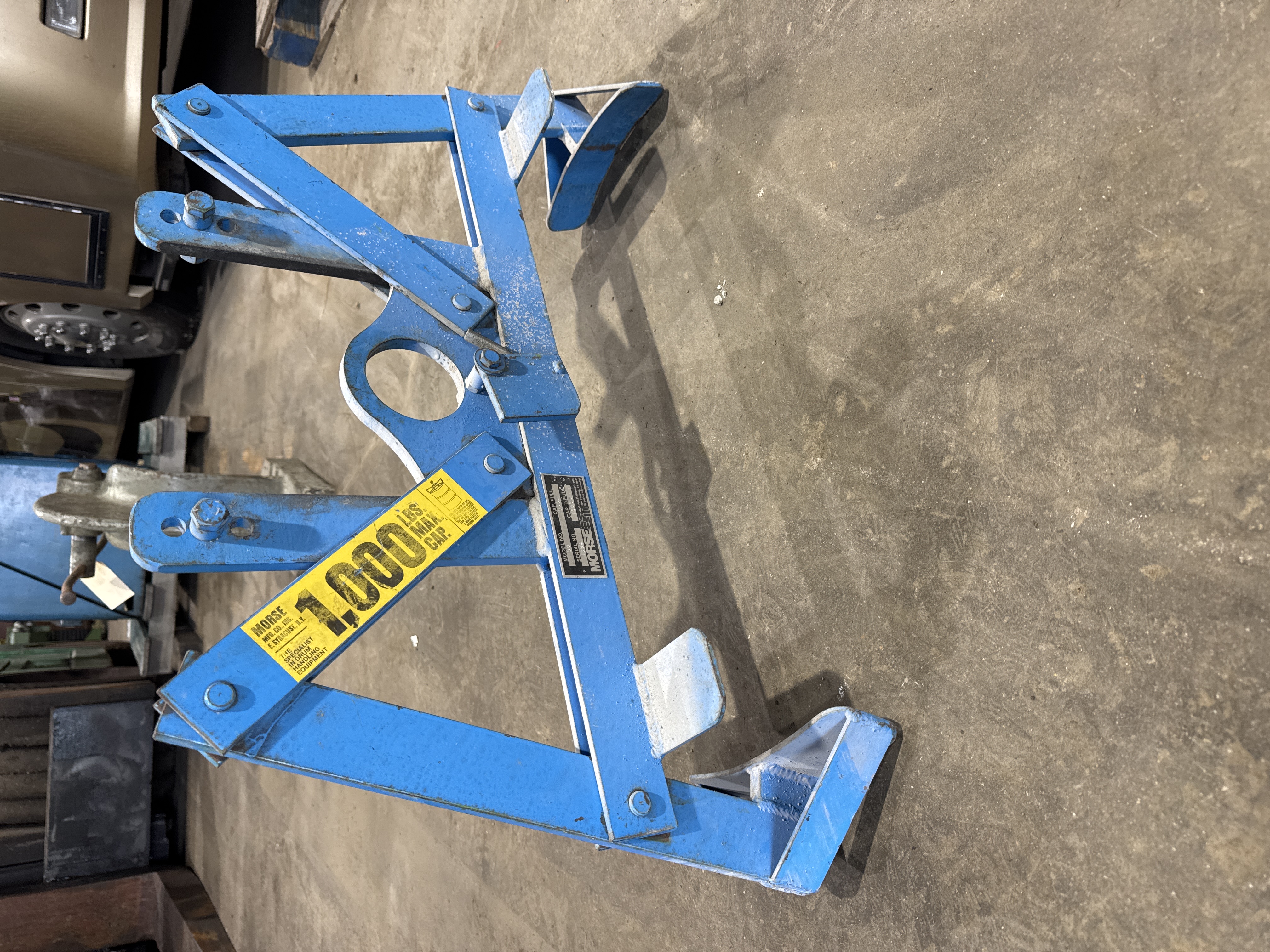 Morse Model 90 Drum Lifter Clamp 1000 lb Cap Below Hook
