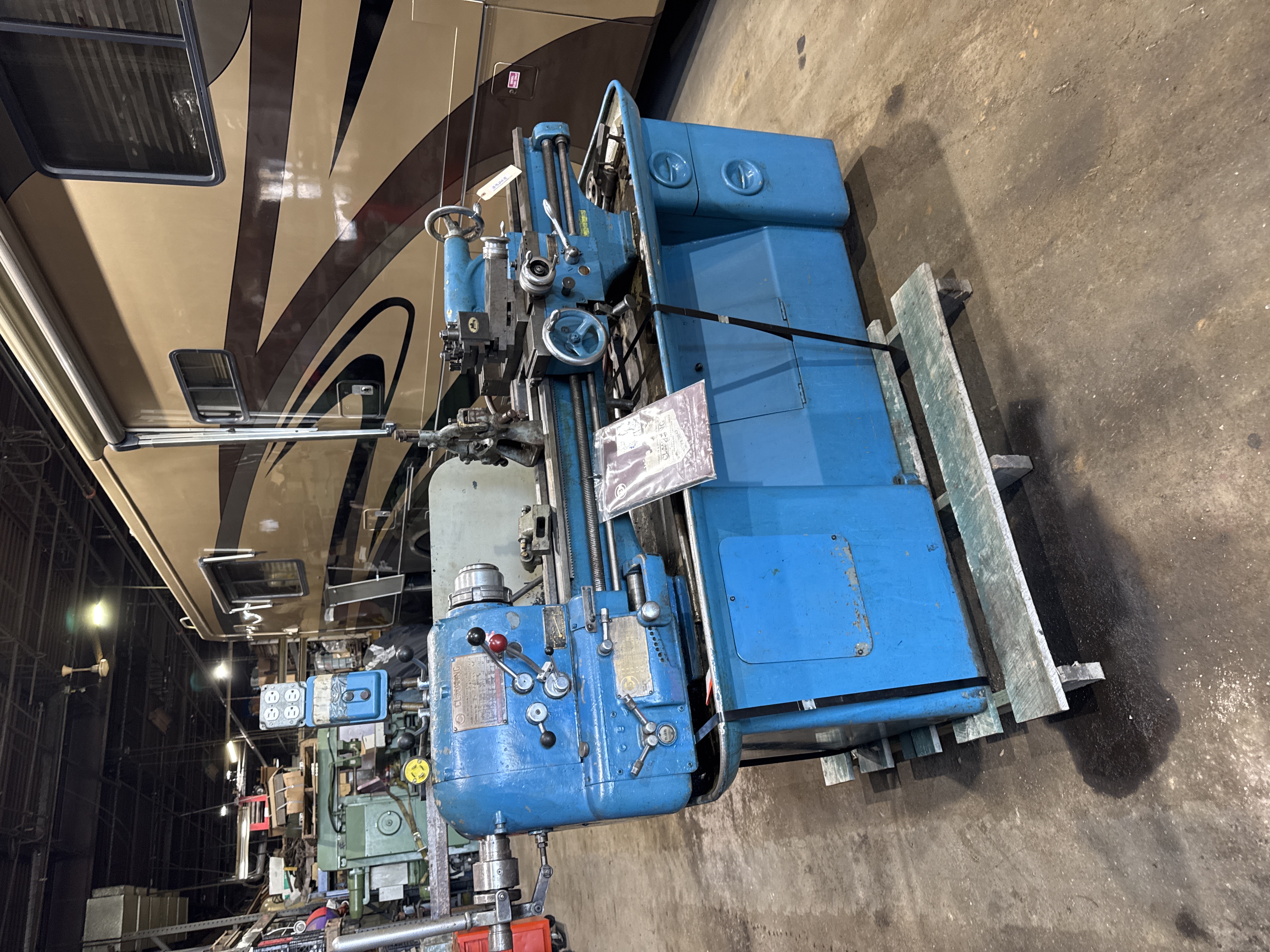 Clausing Colchester 13-36 Engine Lathe w/Stand,3-Phase,Tooling