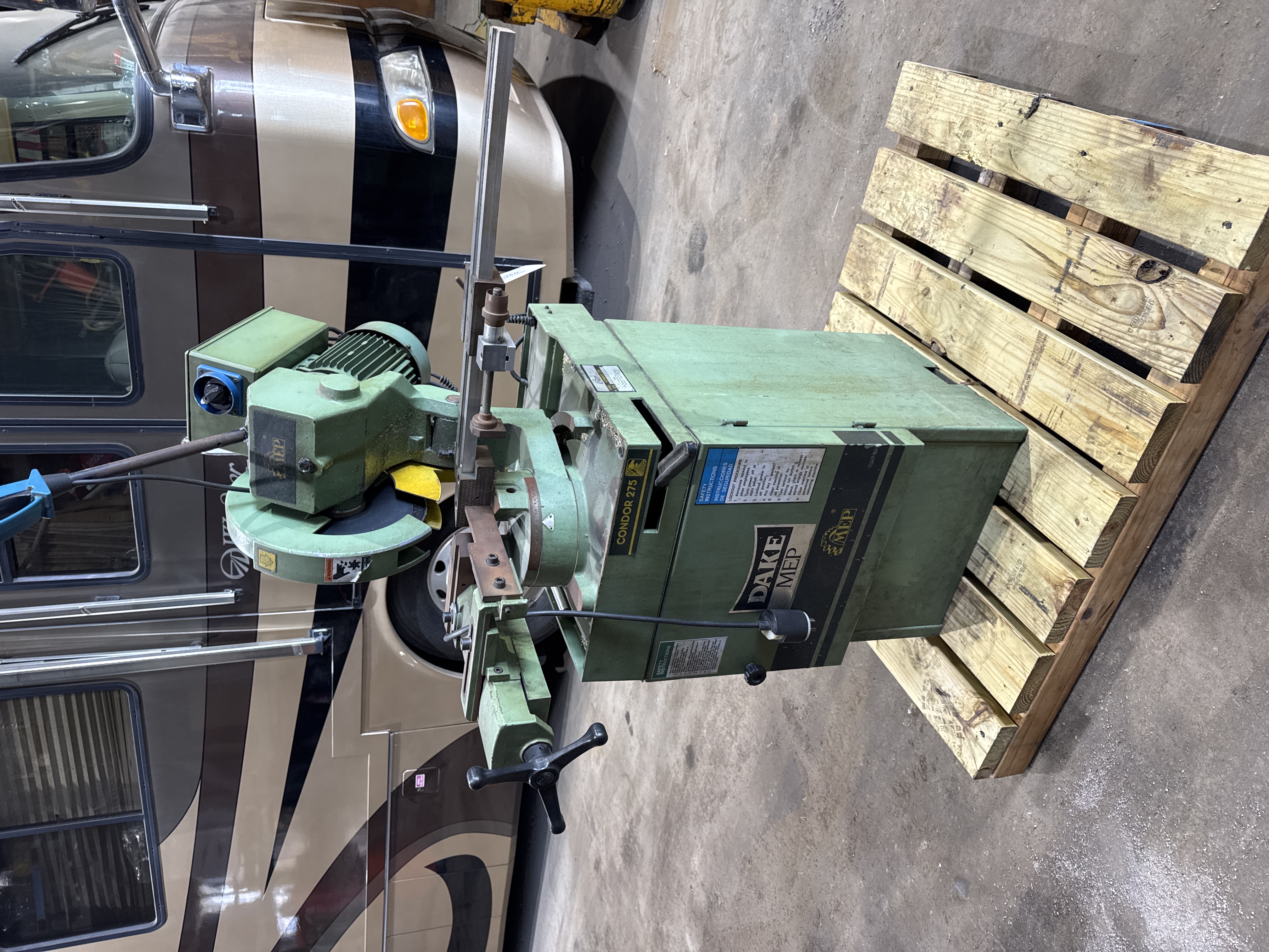 MEP Dake Condor 275 Cold Saw on Pedestal Stand Made in Italy,440V