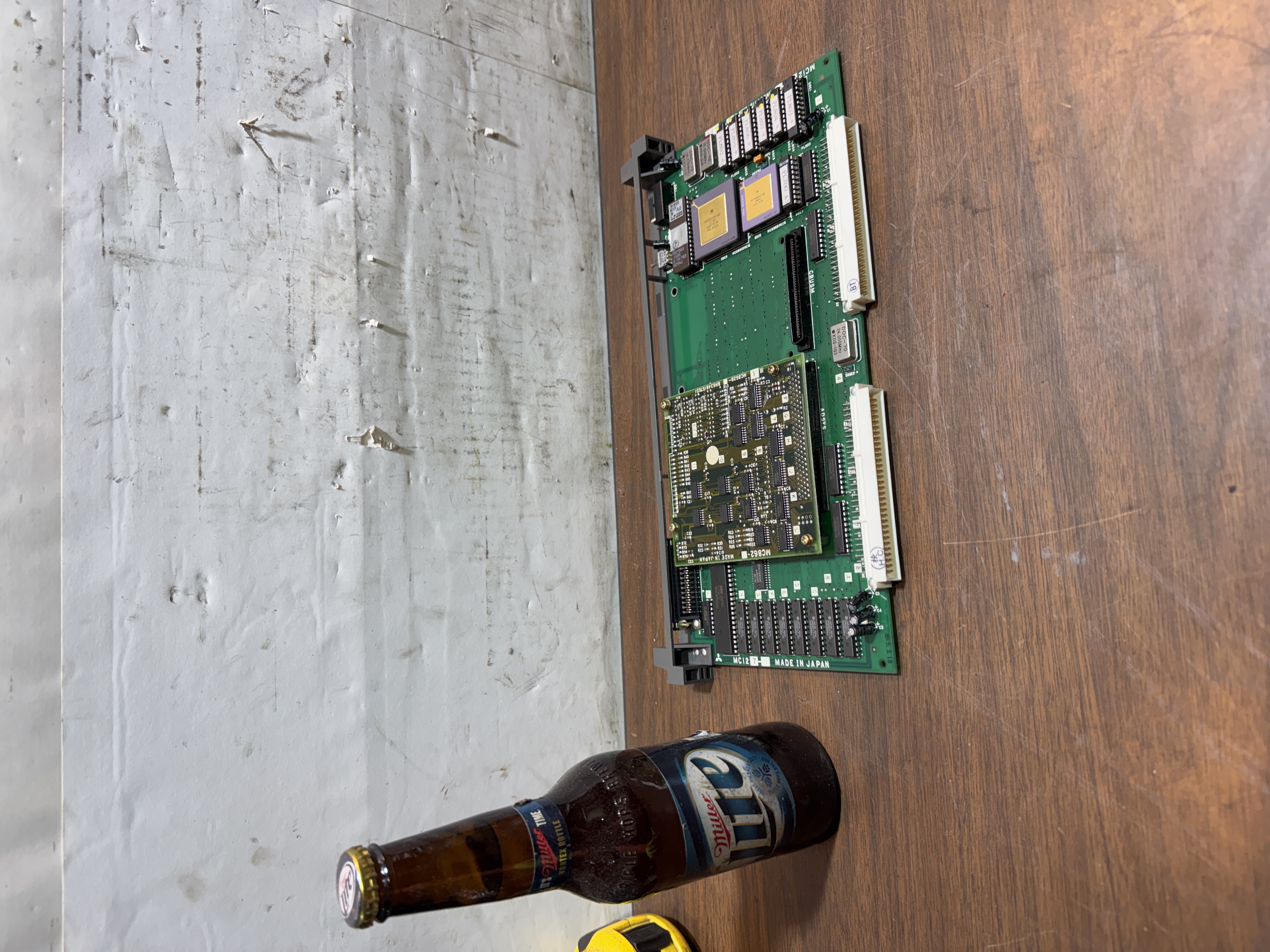Mitsubishi Industrial Control PCB Module MC127 w/M6862 Daughterboard