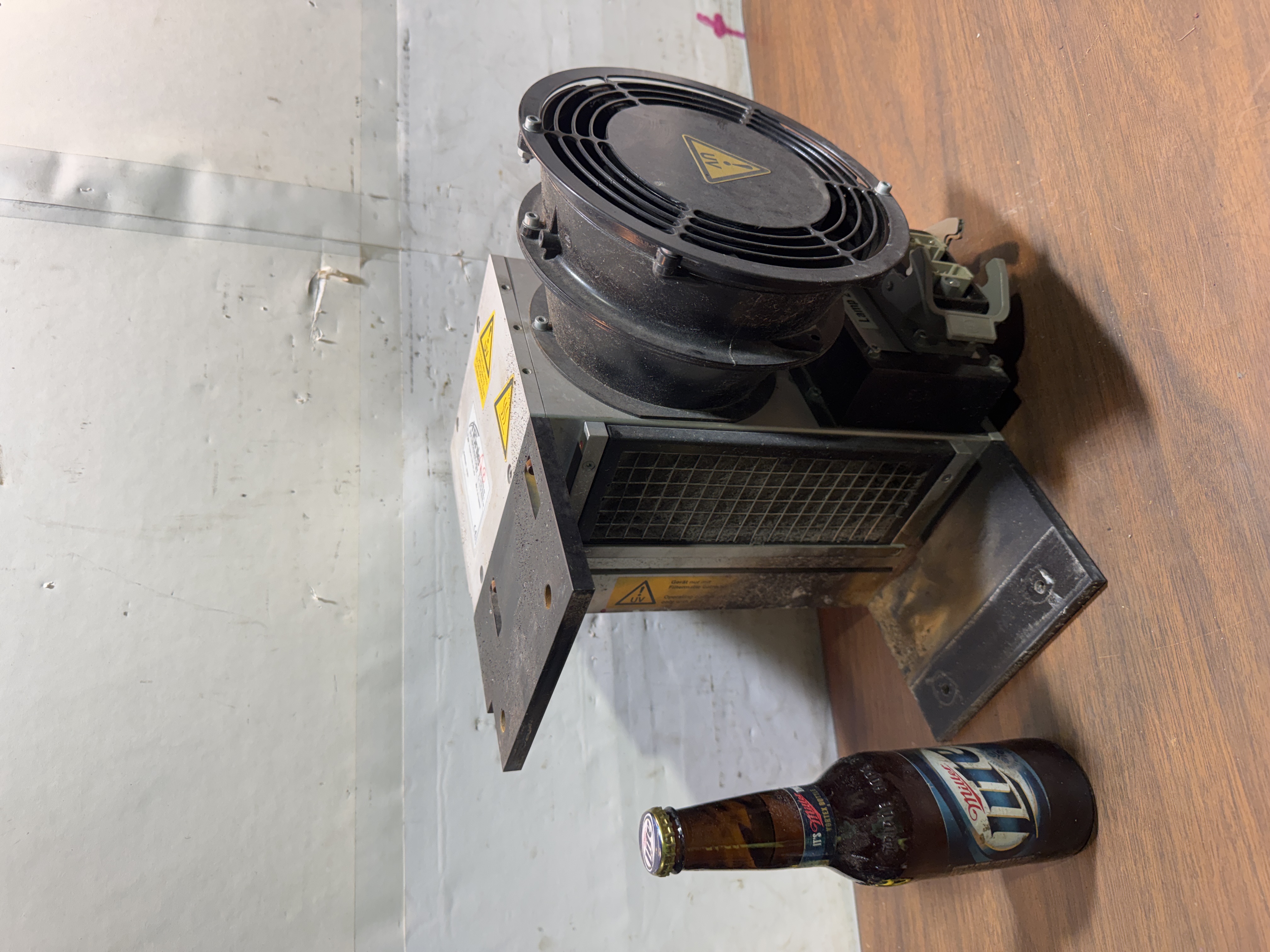 Honle Uvaprint 100 HPLKV UV Curing Lamp Module w/Fan/Filter