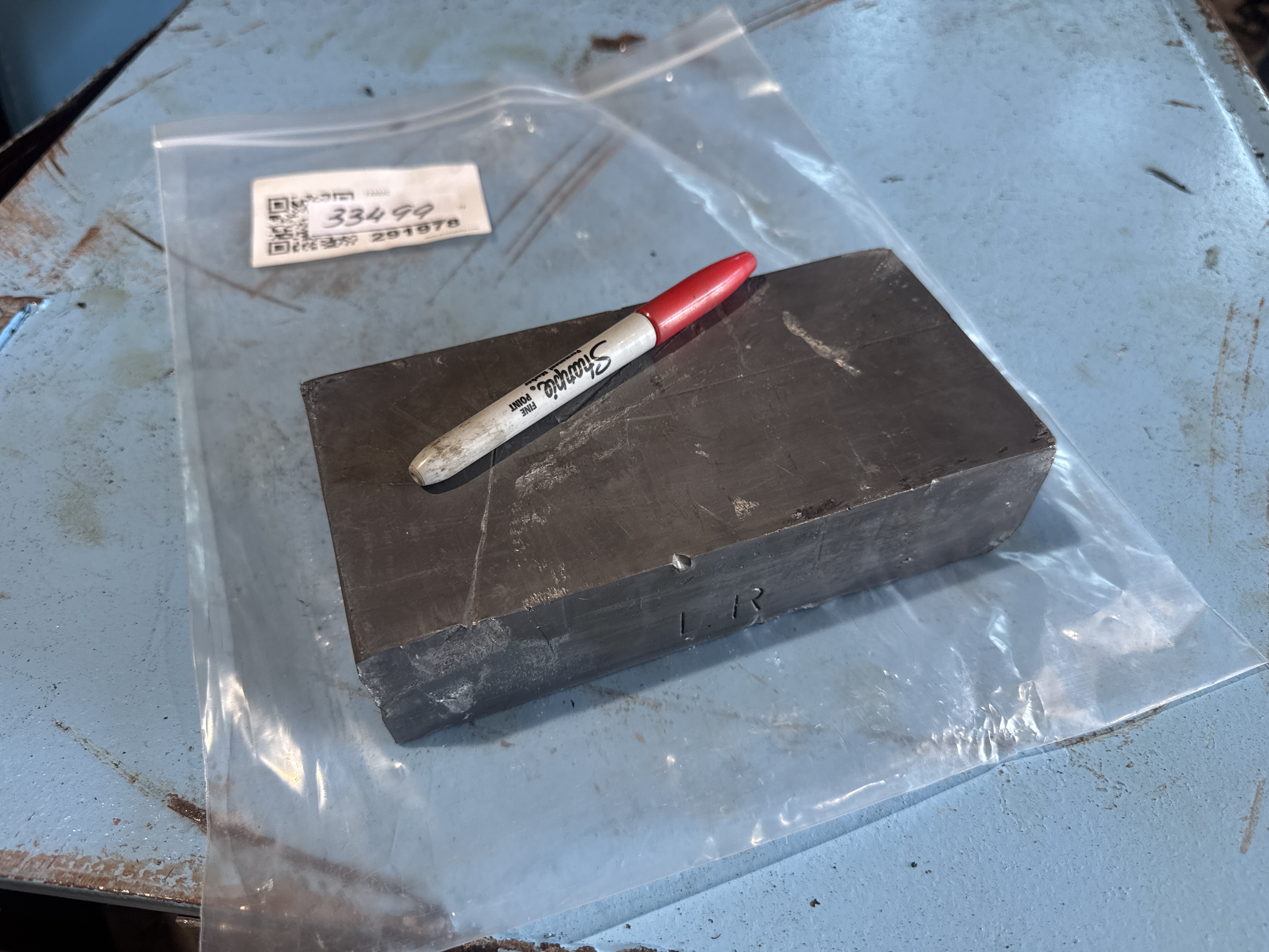LOW BACKGROUND PURE 2x4x8 Lead Shielding Brick Block FERMILAB 26 lbs