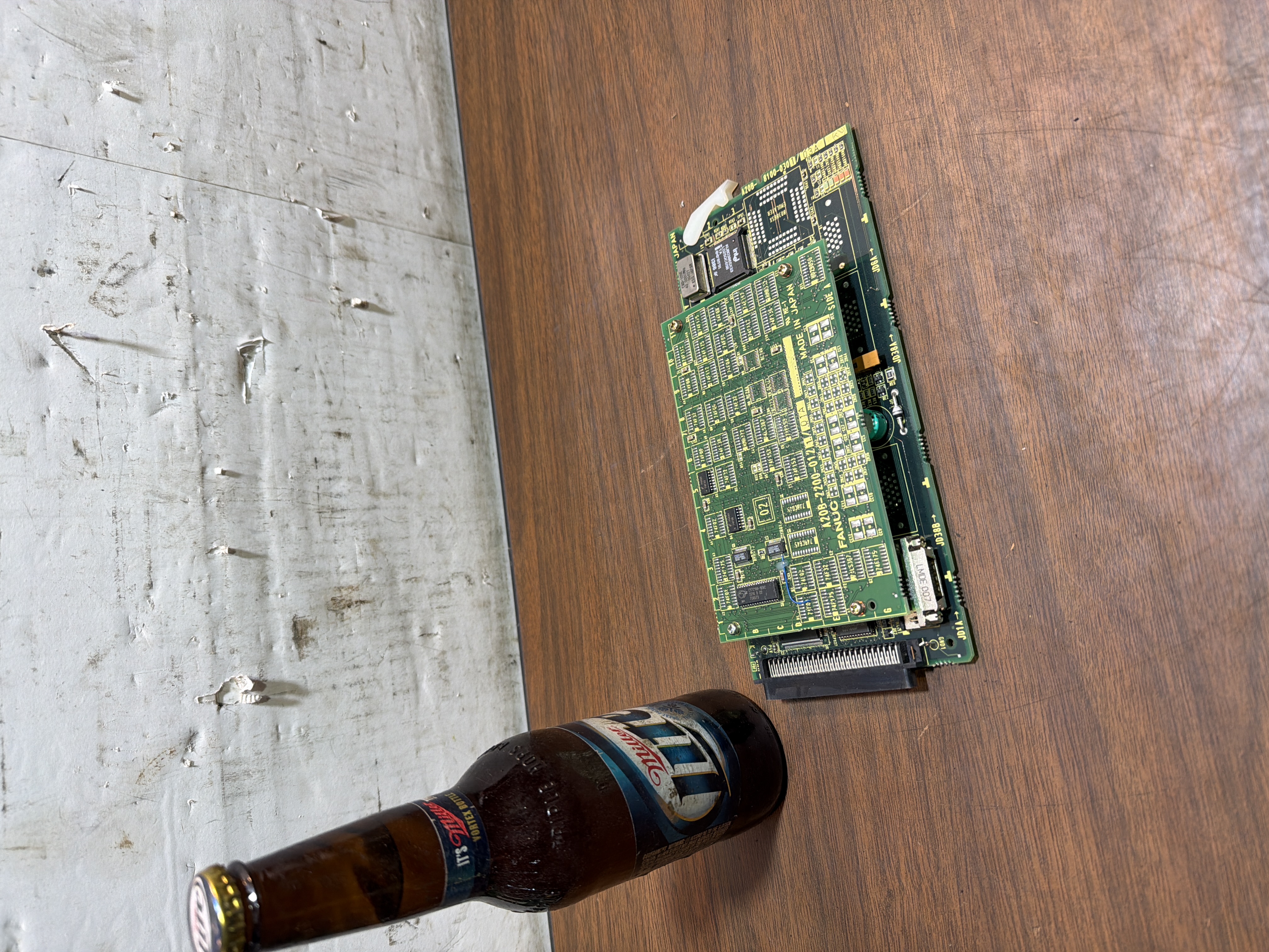 FANUC A20B-2200-0121 Board with A20B-8100-0300 Emulator CPU Card