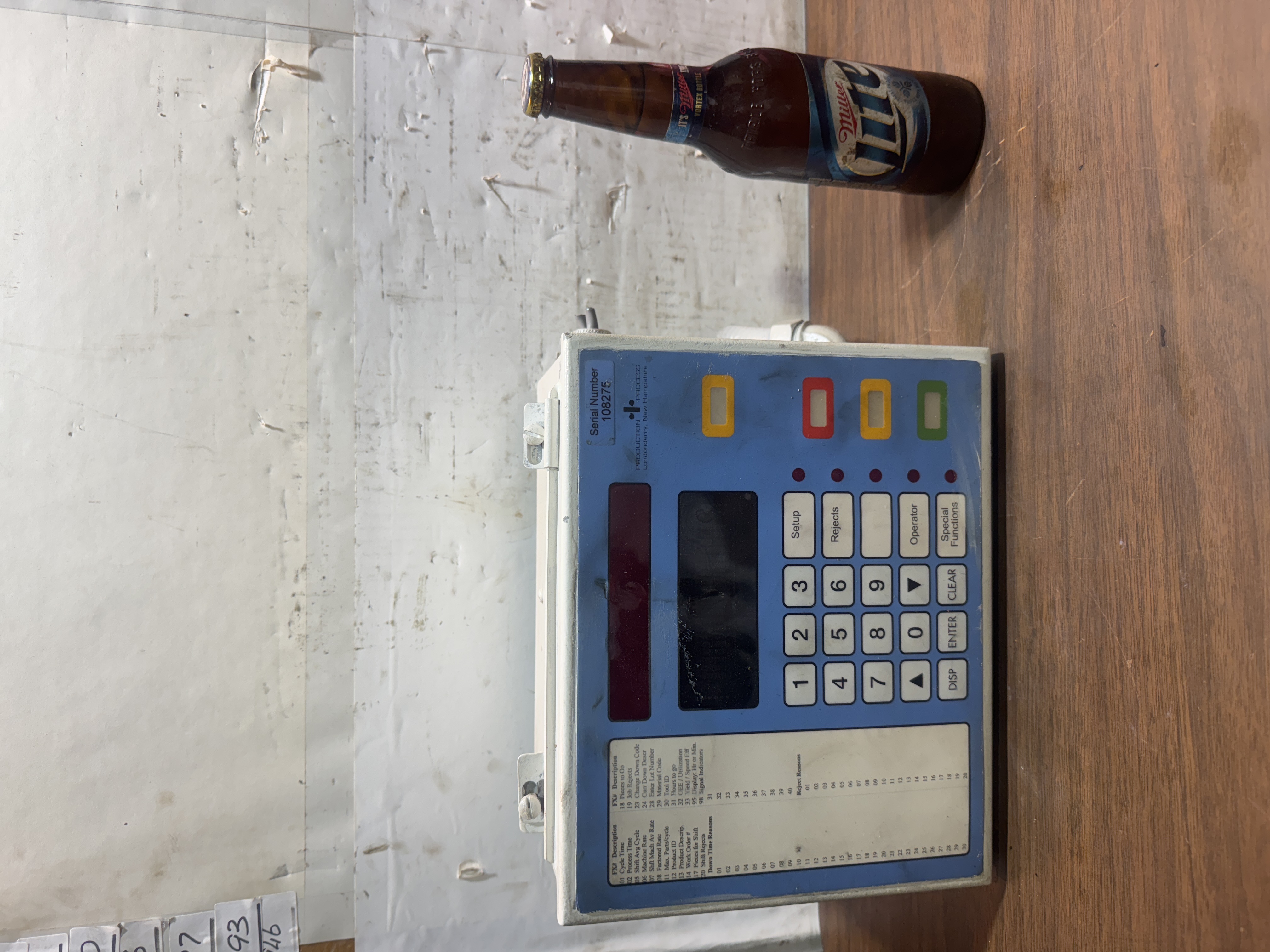 Production Process MDT-150 Machine Data Transducer Terminal