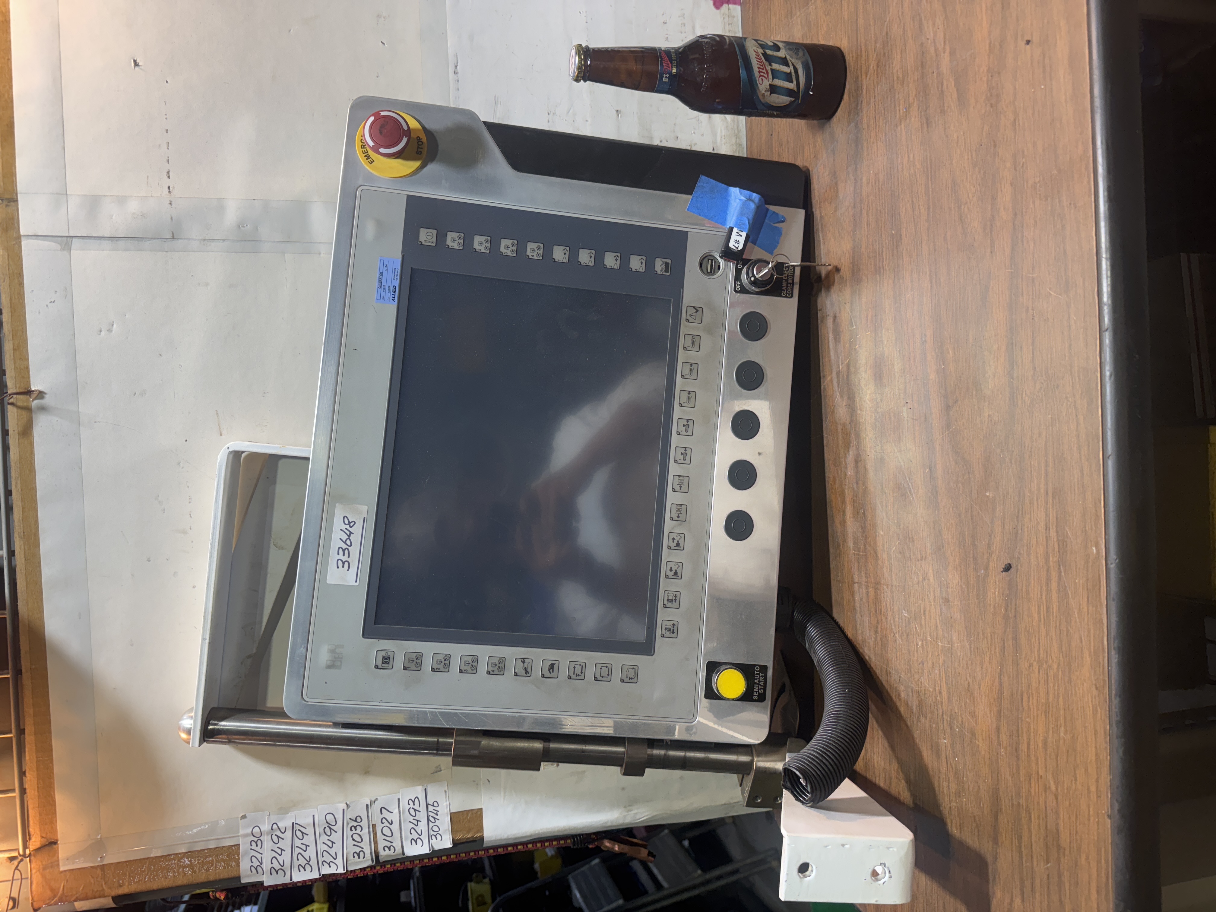 B&R HMI Operator Control Panel with Mounting Arm 15 in