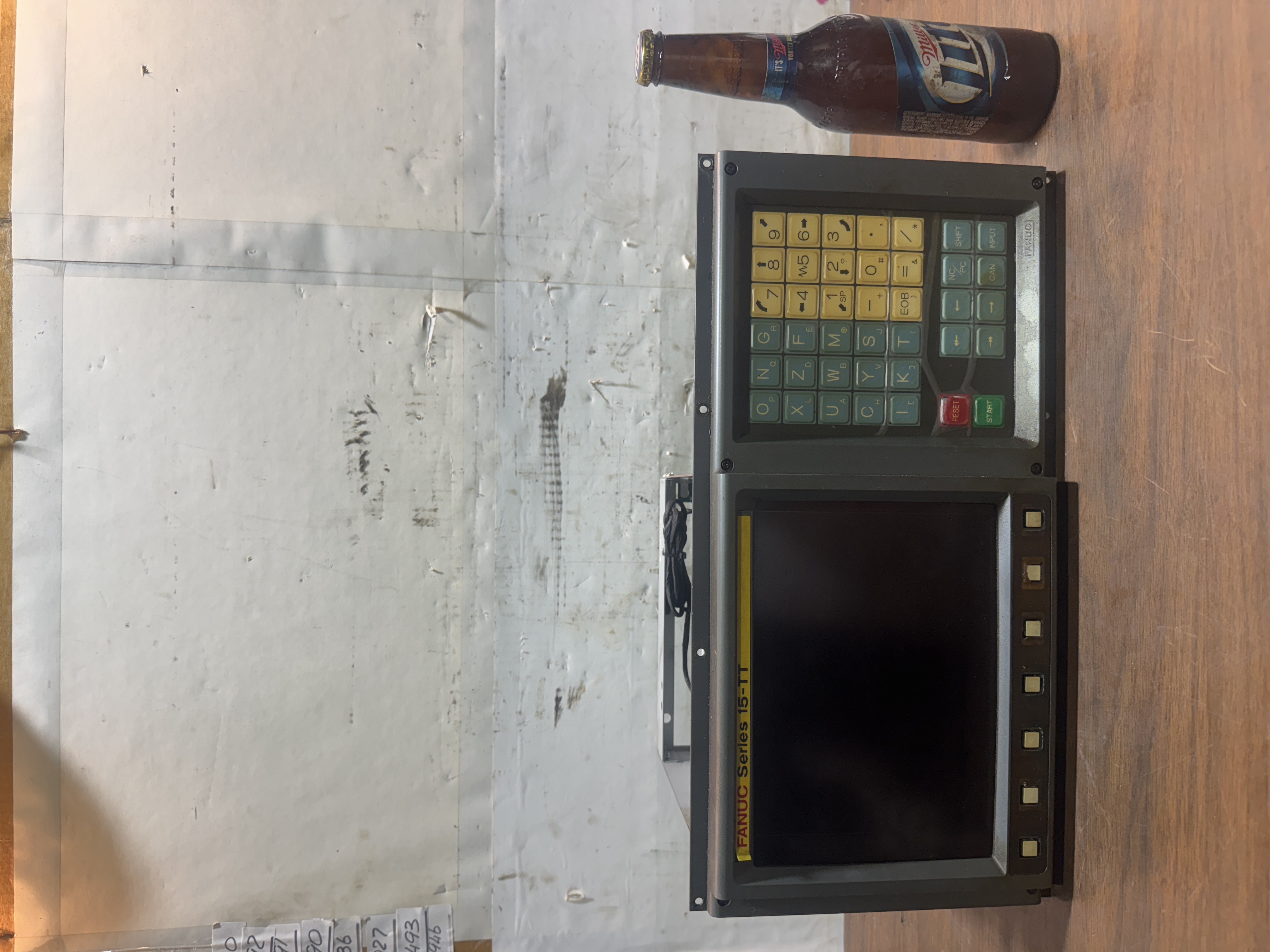 Fanuc Series 15-TT CNC Operator Panel A61L-0001-0092/L LCD Upgrade