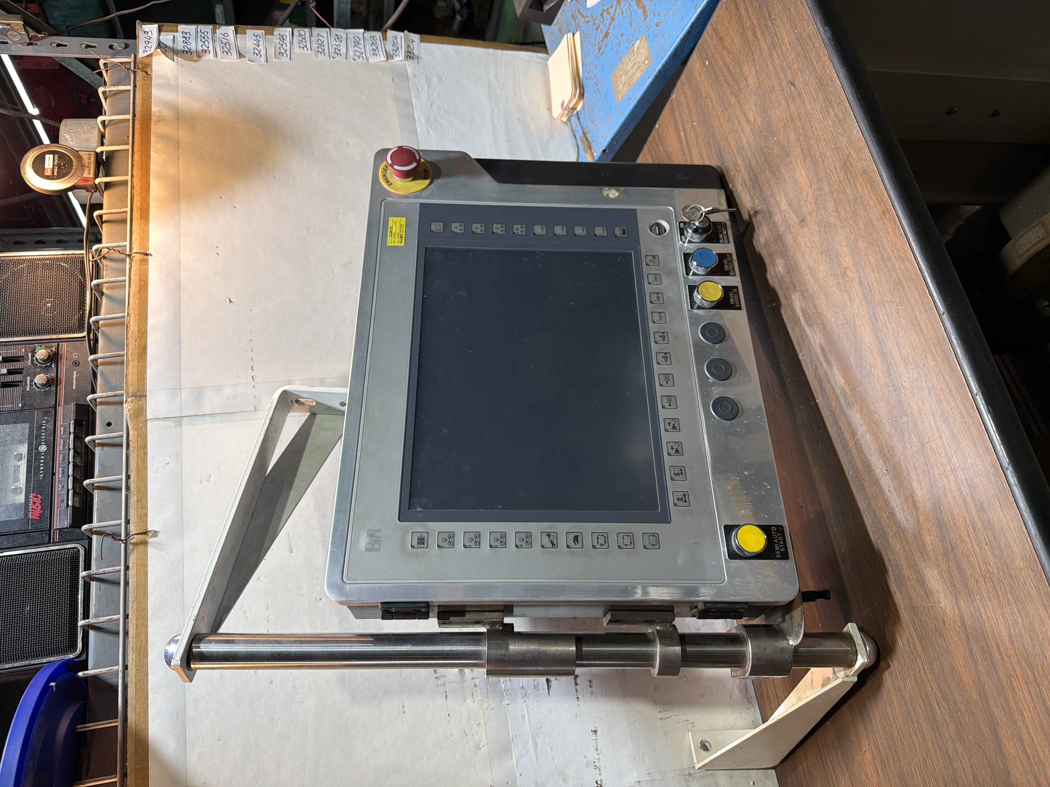 B&R Industrial HMI Control Panel Screen with Keys Injection Molding