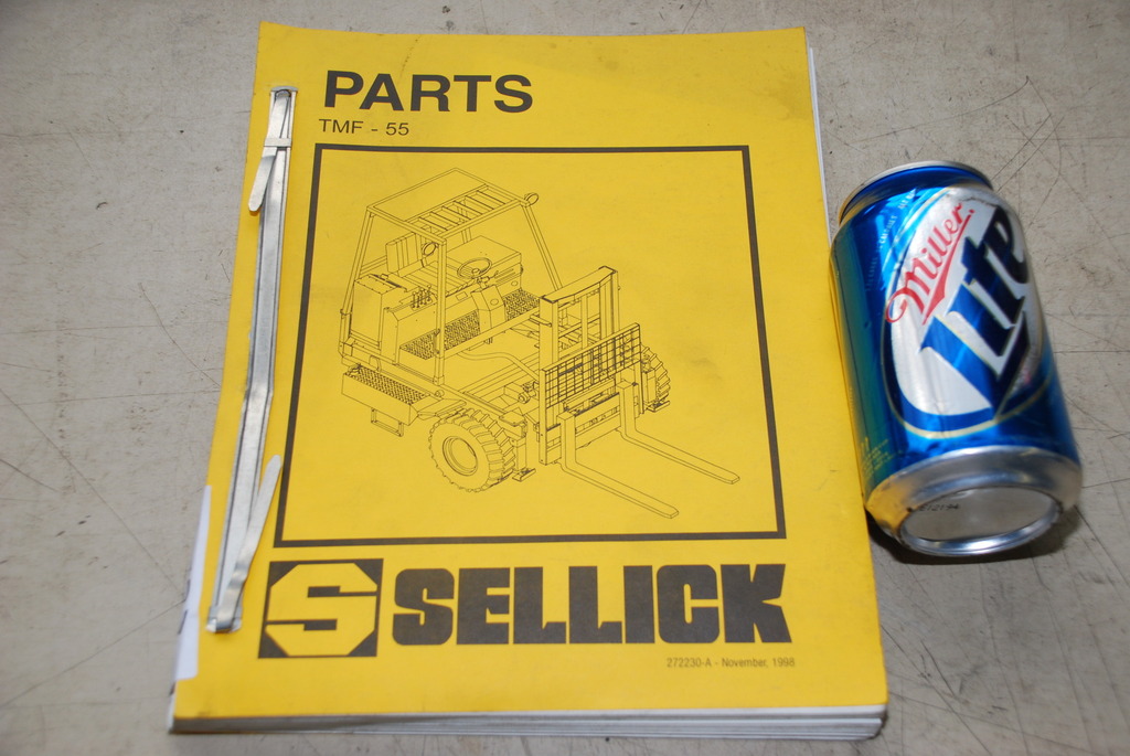 Sellick Forklift Parts Catalogue TMF-55 Order Part Num. 272230-A