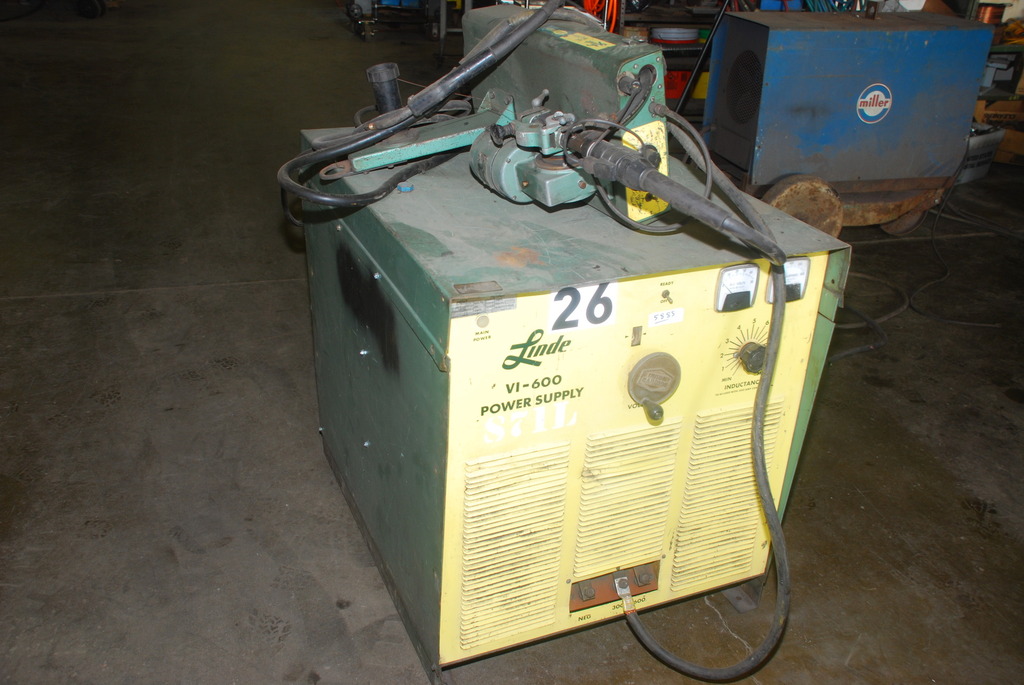 Linde VI-600 MIG welder with Linde heavy duty Wire Feed nopl