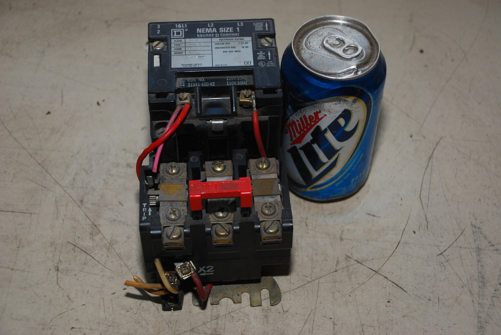 Square D NEMA Size 1 8536 SCG3 Series A Form S FT ENGL