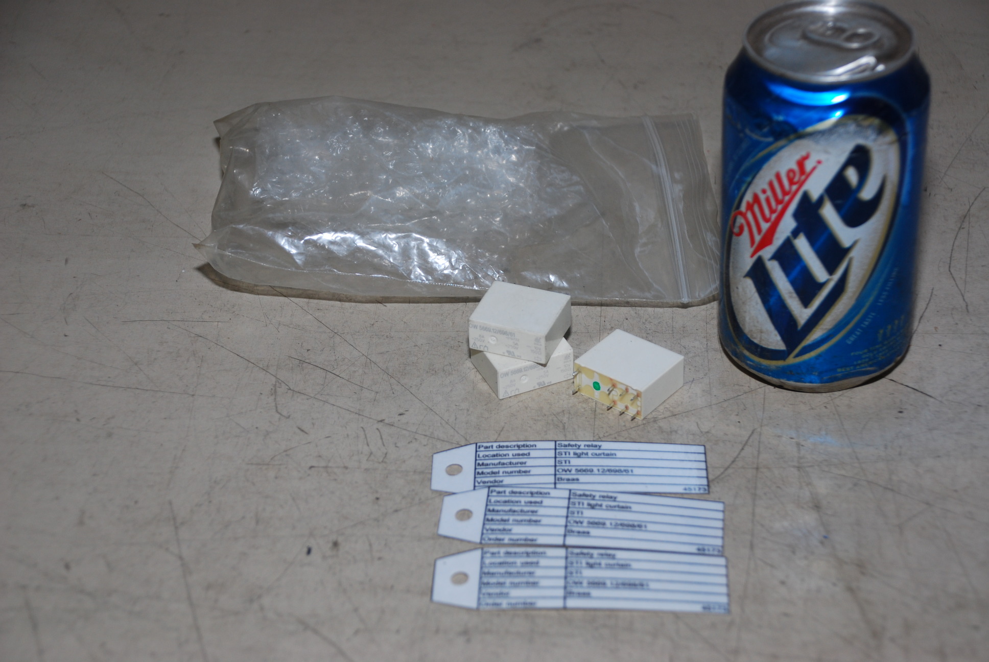 STI Light Curtain Safety Relay Kit, 3 Relays, Braas OW 5669.12/698/61