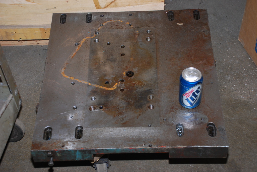 Precision Ground Surface plate Welding Table ~200 lbs 23x21-5/8x2 nopl