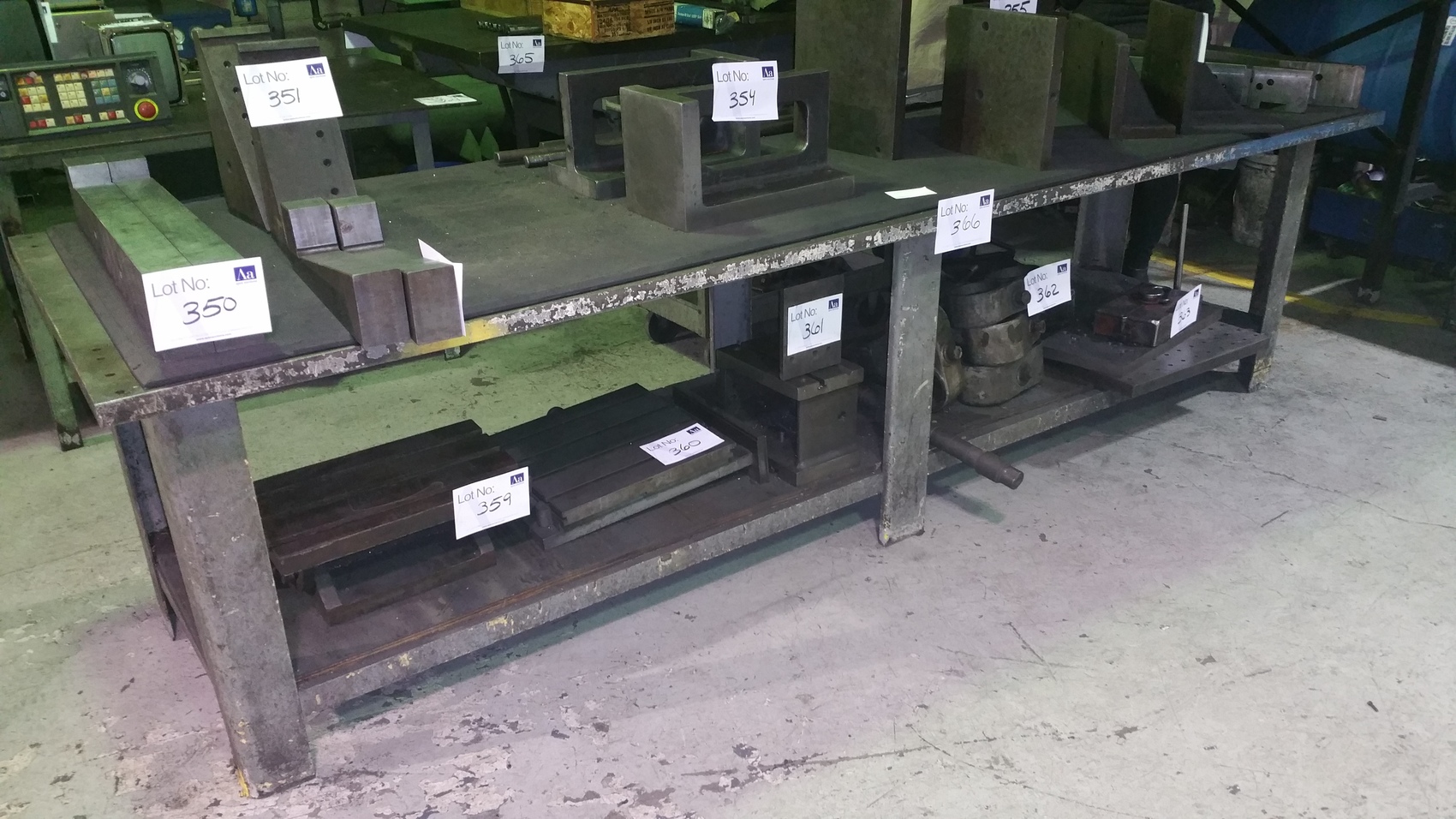 Huge 36x118 1 1/4 thick steel welding blacksmith die table lot=366