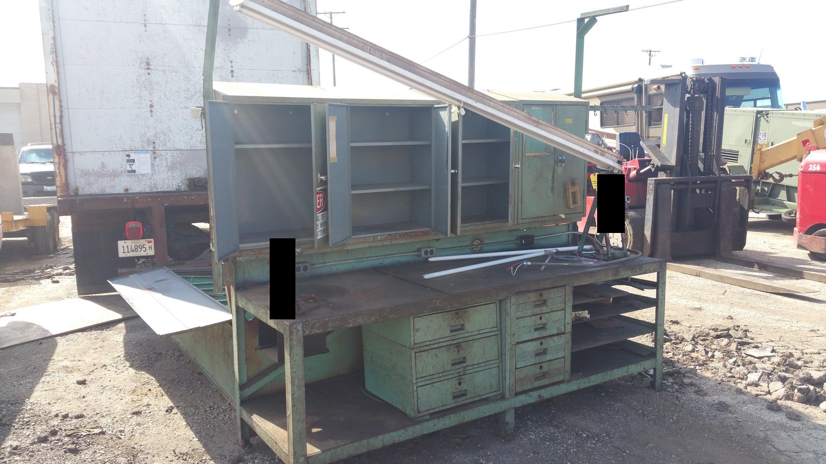 Extremely heavy duty work bench table workbench,ALL WELDED