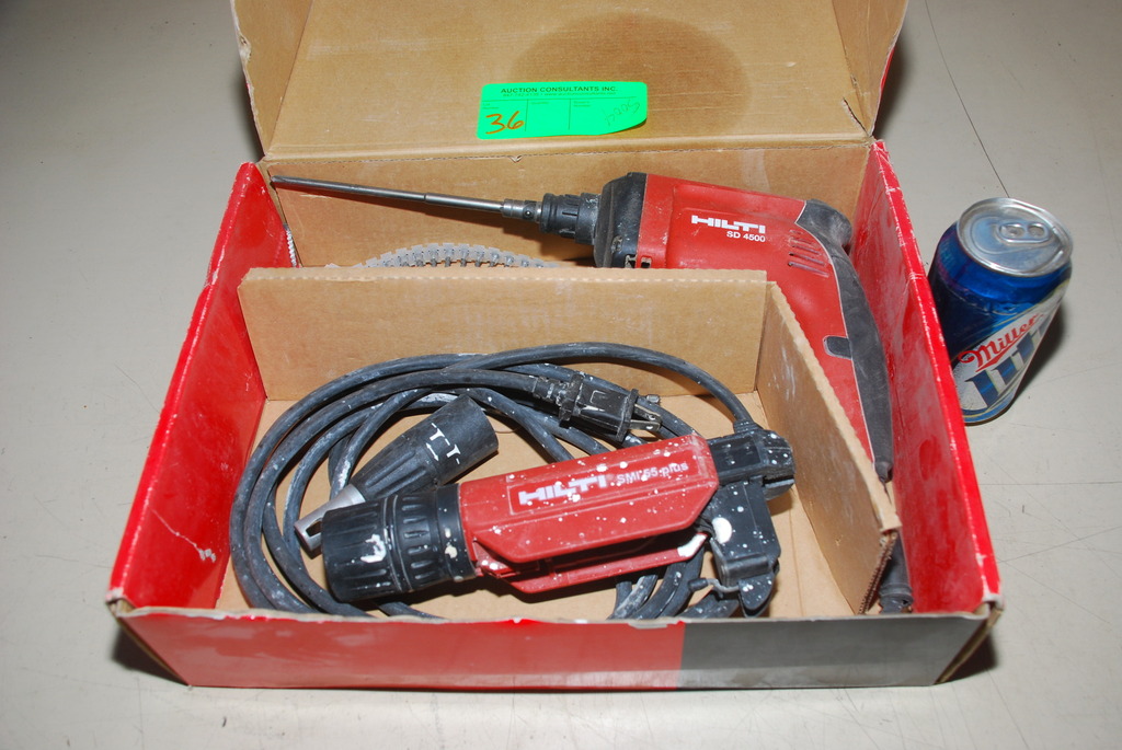 Hilti SD4500 Drywall Screwdriver 120V with SMI 55 Plus Auto Feed