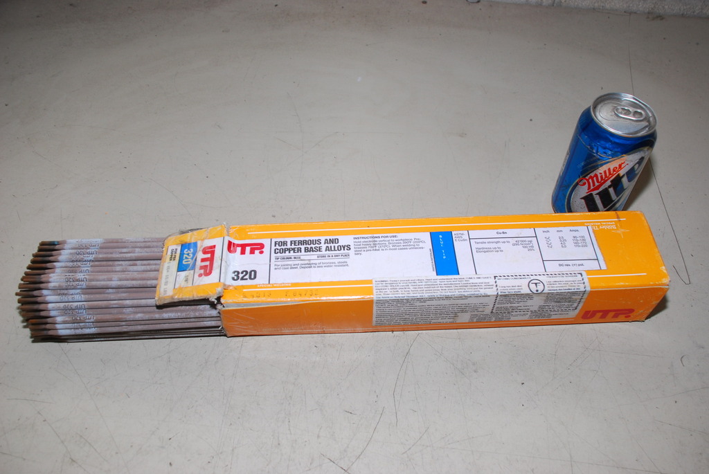 NEW, UTP 320 1/8" Welding Rods Blue Tip E CuSn ASTM-AWS Ferrous Copper