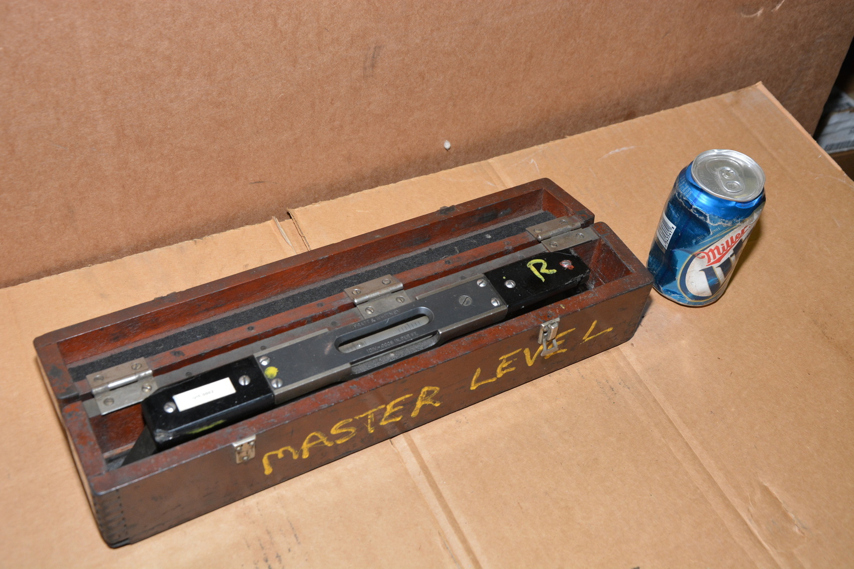 Vintage pratt and whitney 15 master precision level 1div 0 0005 in ft 